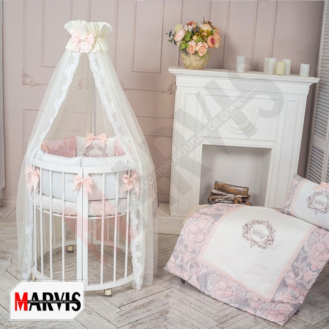 Lenjerie patut bebe oval